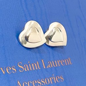 Rare Vintage YSL Heart earrings - Robert Goossens